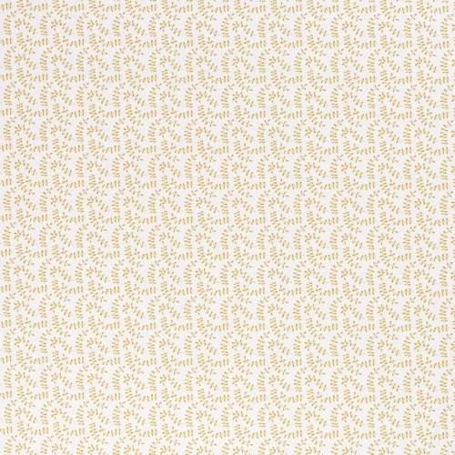 Baumwolle "Jule" weiß mit goldenen Ranken